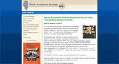 Desktop Screenshot of illinoisacceleratorinstitute.org